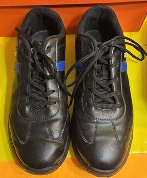 ELITE Men's Basic Black/Royal Athletic Lace Up Bowling Shoes 9.5